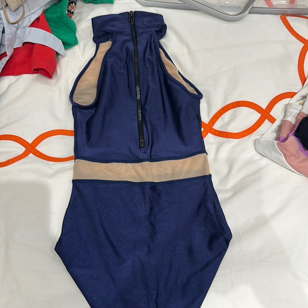 Cia martina halter navy bathing suit XS